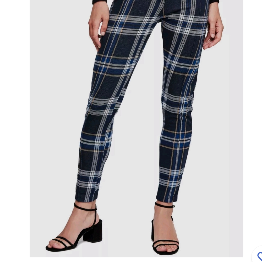 NWT Free People Plaid Print Pants | 4